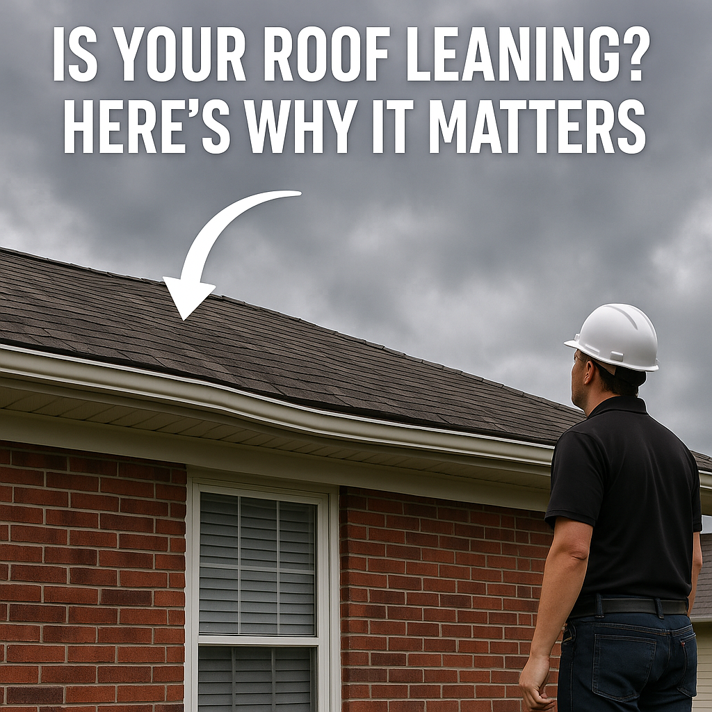 roof leaning, sagging roof repair, roof inspection Ohio, Above Code Exteriors